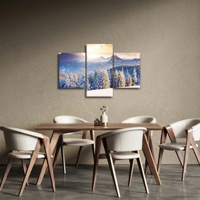 Tablou - Peisaj montan în timpul iernii (90x60 cm)