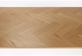 Masă de dining cu aspect de lemn de stejar 90x180 cm Fabio – White Label