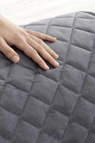 Husă de catifea pentru canapea cu două locuri Velvet gri gri-inchis 110x50 cm