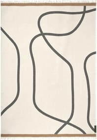 Pătură crem 130x175 cm Shadow – Mette Ditmer Denmark