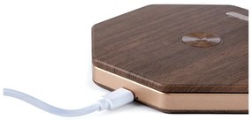 Decorațiune luminoasă maro cu USB ø 12 cm Twist Hexagon – Gingko