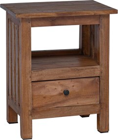 vidaXL Noptieră cu sertar Maro 41 x 30 x 50 cm Lemn masiv de mahon