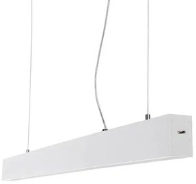 Lustra LED moderna design minimalist LINNEA 112cm alba