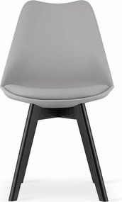 OFERTA Scaun gri deschis BALI MARK cu picioare negre Calitatea II