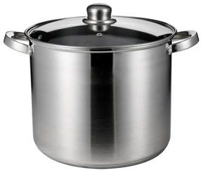 Oala adanca Rosberg R51211B36, 36 cm, 25 litri, Inductie, Capac, Inox