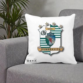 Perna Personalizata CSC Dumbravita Fotbal, 40x40 cm, Alba Mata, Husa Detasabila, Perna Inclusa, BEKZ®