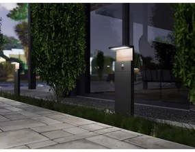 Lampă LED de exterior cu senzor NATURA LED/12W/230V 4000K IP54 maro/antracit