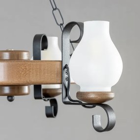 Lustră pe lanț Brilagi ROATA 3xE14/40W/230V fag/nuc