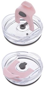 Cană termos roz cu pai 1,2 l Termo – Orion