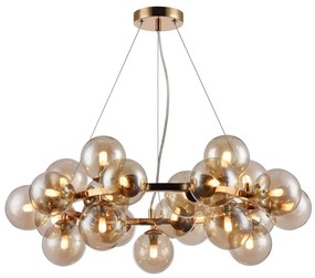 Lustra deosebita cu 25 de surse de lumina Dallas, auriu/ chihlimbar MYMOD548PL-25G