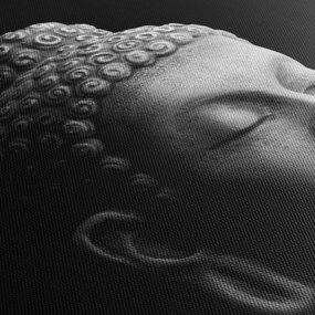 Tablou - Buddha, portret (cu ceas) (90x30 cm)