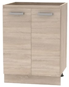 Cabinet inferior 60 2DV, stejar sonoma, NOVA PLUS NOPL-057-0S