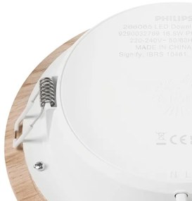 Corp de iluminat LED încastrat WOODY SPOT LED/16,5W/230V 4000K stejar ø 18,5 cm