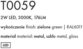 Veioza LED design decorativ Enigma verde