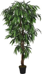 vidaXL Arbore de mango artificial 900 de frunze 180 cm verde