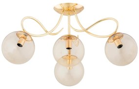 Lustră aplicată OXA 4xE14/10W/230V auriu