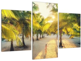 Tablou - Femeie între palmieri (90x60 cm)