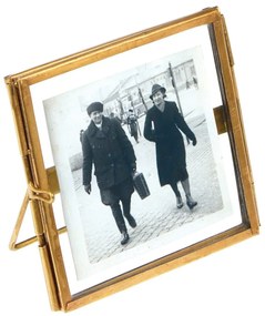 Ramă foto aurie cu picior de susținere din metal 8x8 cm – Rex London