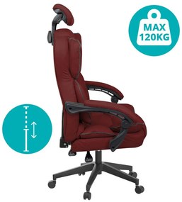 Scaun rotativ directorial Lux-visiniu