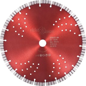 vidaXL Disc diamantat de tăiere cu segmente turbo și găuri oțel 300 mm