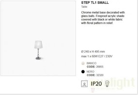 Veioza, lampa de masa STEP TL1 SMALL BIANCO 026855