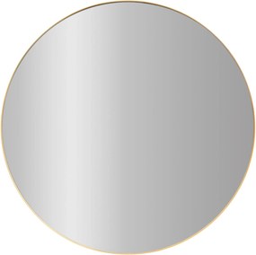 Oglindă rotundă NOOR, ramă metalică, culoare aurie, Ø 80 cm