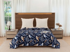 Cuvertura de pat DENIM BIRDS, albastru Dimensiune: 170 x 210 cm