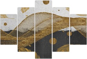 Tablou - Pene aurii (150x105 cm)