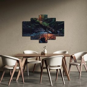 Tablou cu râu montan (150x105 cm)