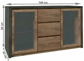 Comoda MONTANA K2D, gri