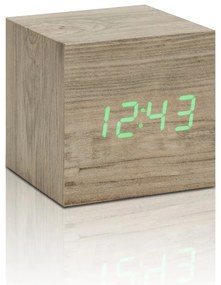Ceas deșteptător digital Wooden Cube Click – Gingko