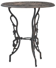 Set mobilier bistro, 3 piese, aluminiu turnat Bronz, 3