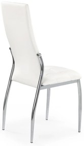 Scaun K209 piele ecologica alb