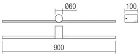 Aplică LED pentru oglindă de baie Redo 01-4034 ROW LED/18W/230V IP44 alb