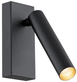 Aplica LED cu spot design modern Rio negru