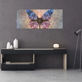 Tablou - Fluture steampunk (120x50 cm)
