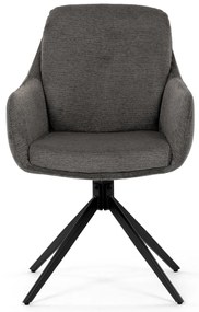 Set de scaune de sufragerie cu mecanism deîntoarcere DCH-P3174 GREY2, 2 buc.