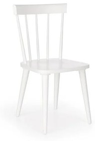 Scaun lemn Barkley alb - H 89 cm