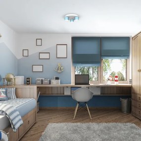 Plafonieră DIXIE 3xGX53/11W/230V albastră