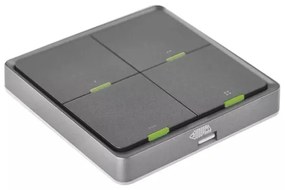Comutator cu 4 butoane GoSmart Tuya negru