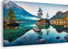 Tablou - Lacul Hintersee, Alpii Bavarezi, Austria (90x60 cm)
