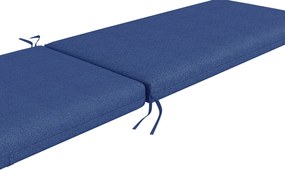 Outsunny Set de 2 saltele pentru șezlong/transat de soare cu chingi de prindere pentru grădină, Albastru | Aosom Romania