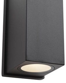 Lampă de perete neagră magnetică cu LED reîncărcabilă - Sandy