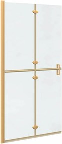 vidaXL Perete de duș Walk-In Auriu 100 x 6,5 x 190 cm
