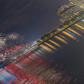 Tablou cu artificii in Singapur (70x50 cm)