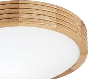 Brilagi - Lampă LED de tavan CARVALHO MODERN SLIM 1xE27/60W/230V diametru 27,5 cm stejar
