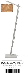 Lampadar eco din bambus Java S white/32x18, nat