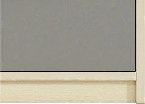 Comodă Jowiza 07 cu sertare 92 cm - fag fjord / alb / gri platină