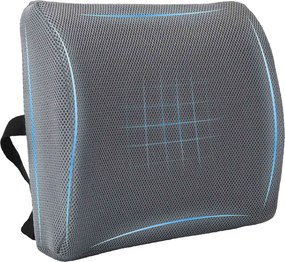 vidaXL Perna pentru spate Gri 36 x 30 x 12 cm Spumă cu Memorie