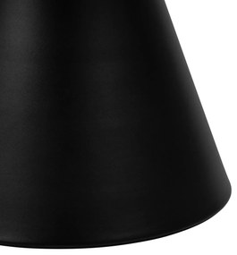 MAZZONI EXPORT BOSCO Stejar natural/picior negru - MASĂ DE CAFEA ROTUNDĂ 65 cm MASĂ DE CAFEA PENTRU SUFRAGERIE FURNIR
